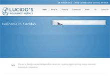 Tablet Screenshot of lucido-insurance.com